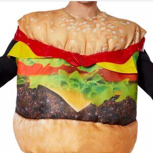 SPIRIT OF HALLOWEEN ADULT UNISEX 3 -D CHEESEBURGER SPONGY COSTUME